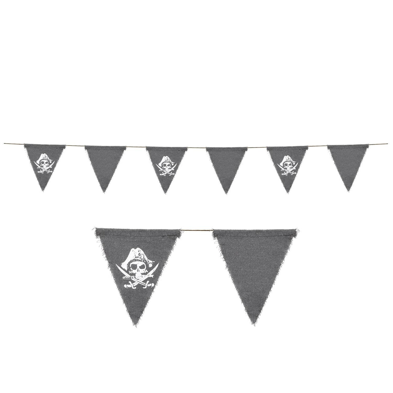 Beistle Pirate Fabric Party Pennant Banner
