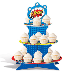 Bulk Hero Cupcake Stand (Case of 12) by Beistle