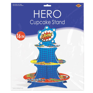 Bulk Hero Cupcake Stand (Case of 12) by Beistle