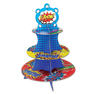 Beistle Hero Party Cupcake Stand