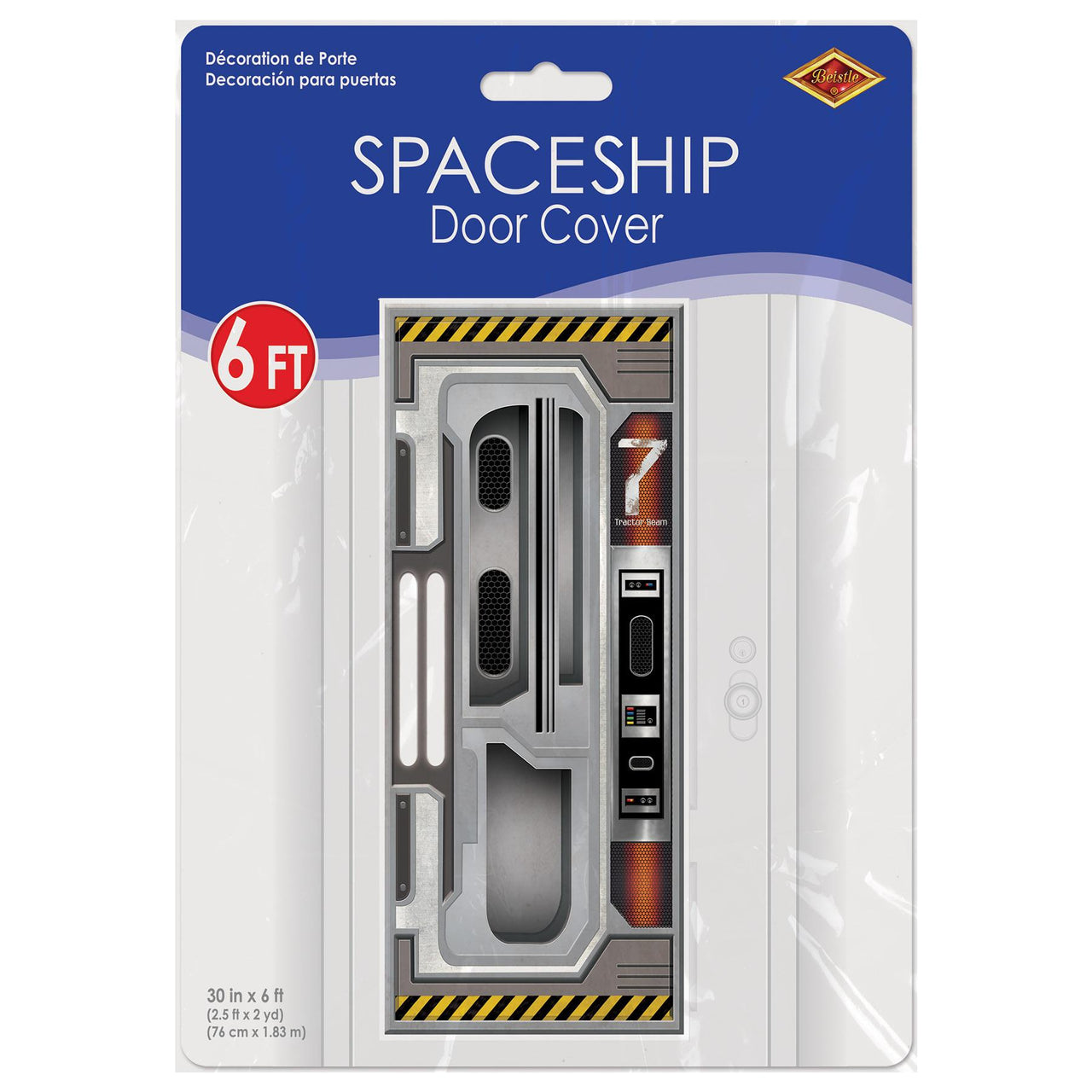 Spaceship Door Cover, party supplies, decorations, The Beistle Company, Space, Bulk, Other Party Themes, Space Themed Party Supplies