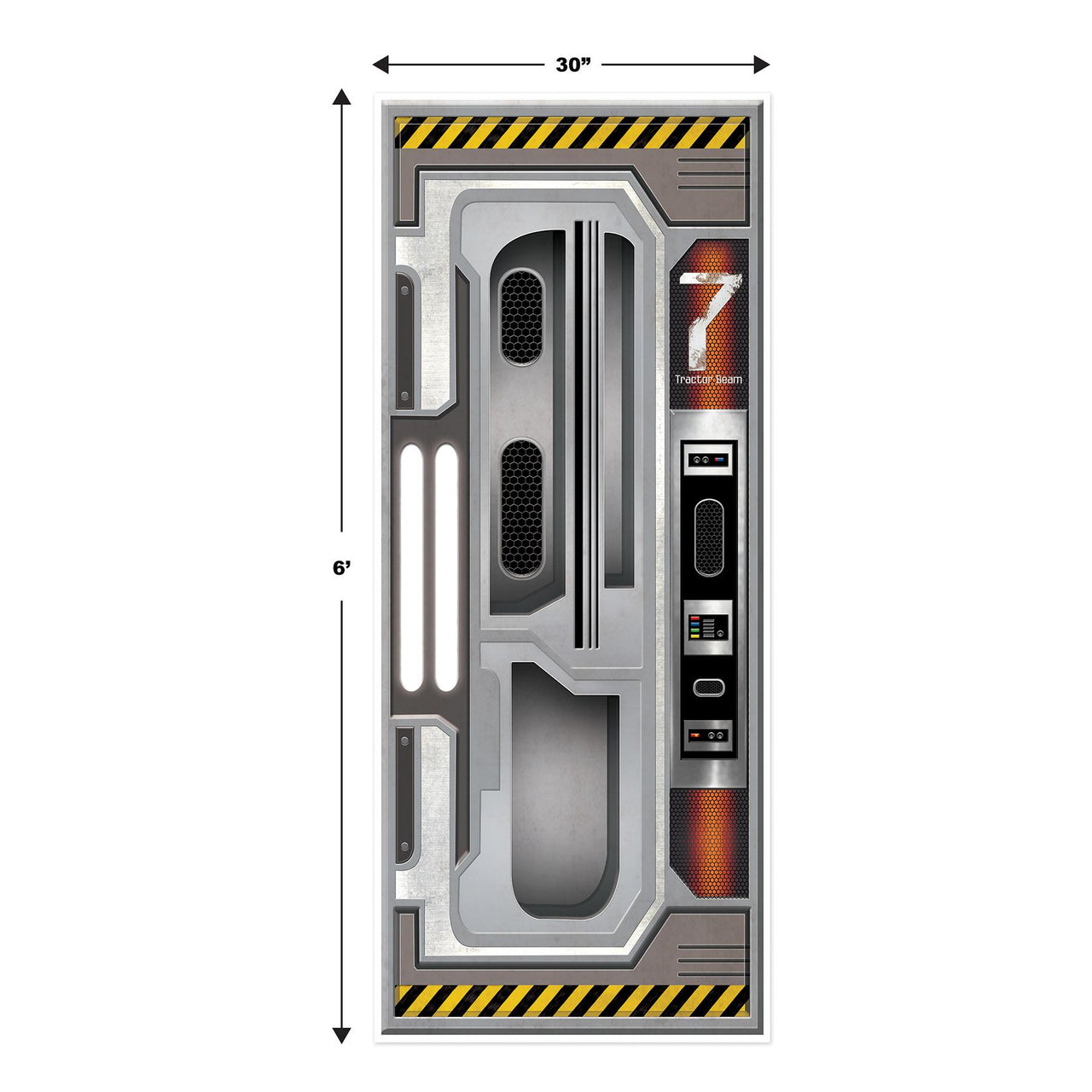 Spaceship Door Cover, party supplies, decorations, The Beistle Company, Space, Bulk, Other Party Themes, Space Themed Party Supplies