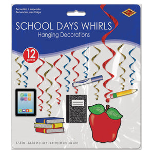 Bulk School Days Whirls (Case of 72) by Beistle