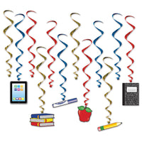 Beistle School Days Party Whirls (12/Pkg)