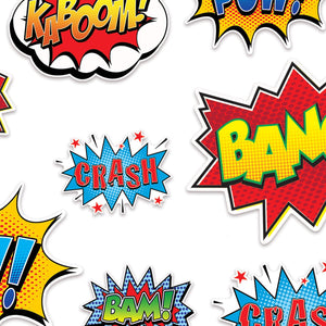 Bulk Hero Action Sign Cutouts (Case of 144) by Beistle