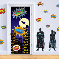 Hero Action Sign 12 Count Hero Action Party Sign Cutouts | Beistle – Bulk Party Supplies