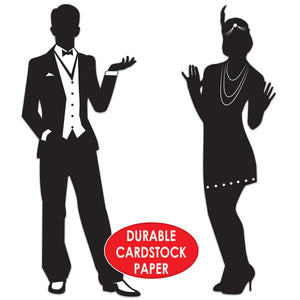 Bulk Roaring 20's Silhouettes (Case of 24) by Beistle
