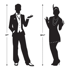 Bulk Roaring 20's Silhouettes (Case of 24) by Beistle