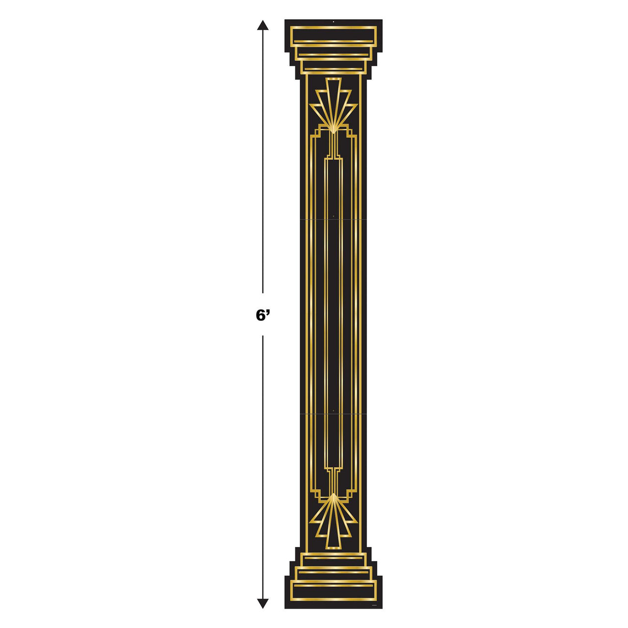 Jointed Roaring 20's Column Pull-Down Cutout, party supplies, decorations, The Beistle Company, Roaring 20's, Bulk, Other Party Themes, Roaring 20's Party Theme