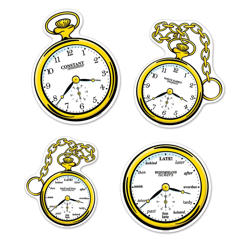 Beistle Clock Party Cutouts (4/Pkg)