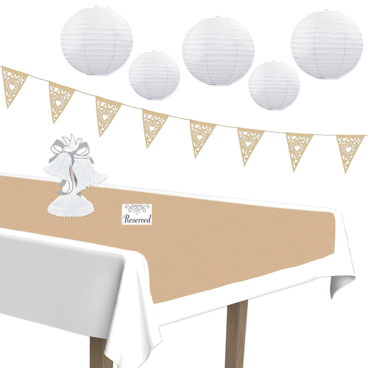 Bulk Kraft Paper Table Roll (Case of 12) by Beistle