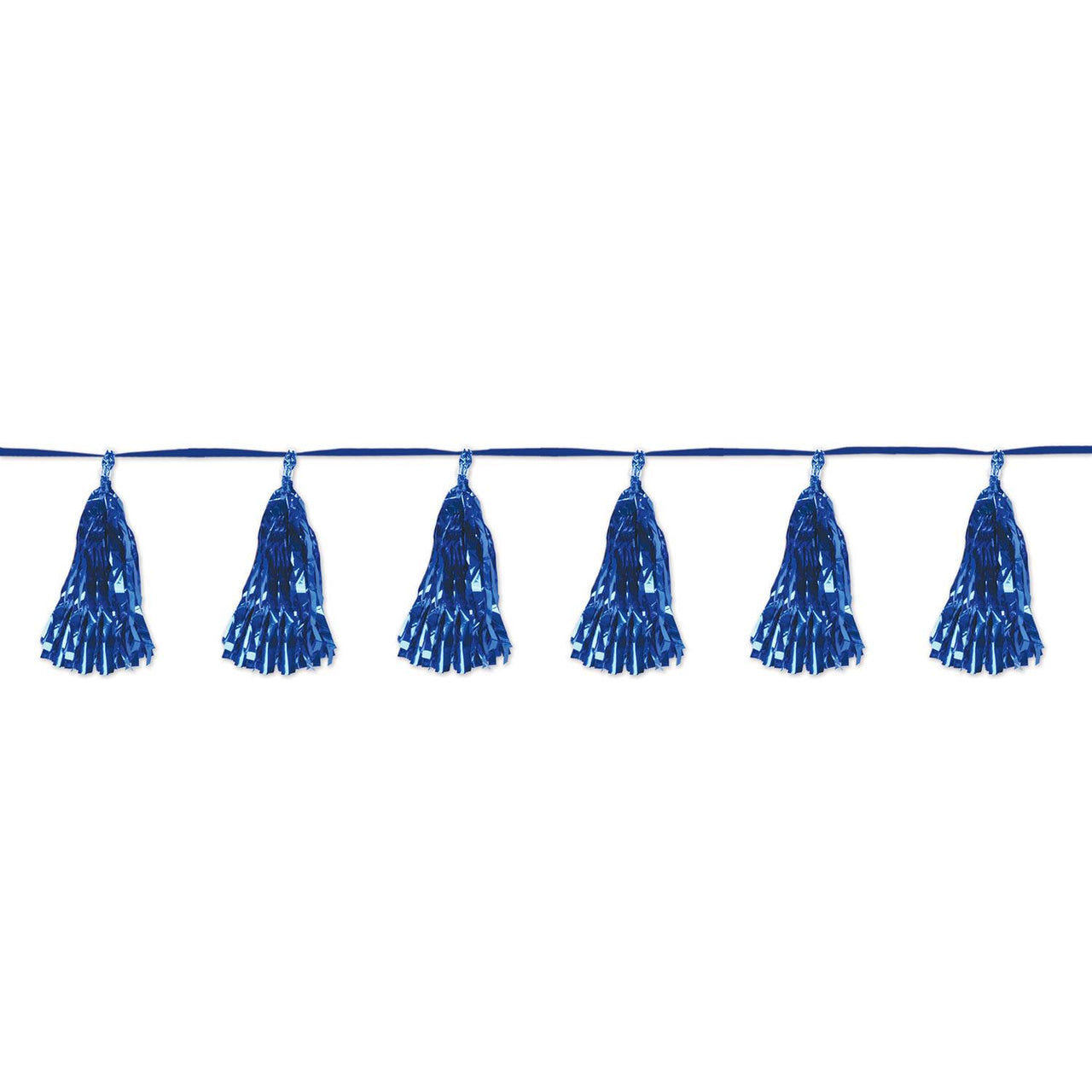 Beistle Metallic Party Tassel Garland - blue