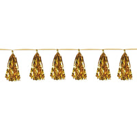 Beistle Metallic Party Tassel Garland - gold