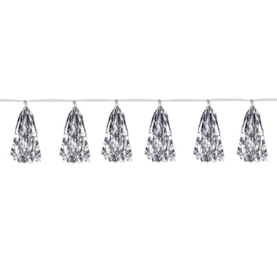Beistle Metallic Party Tassel Garland - silver