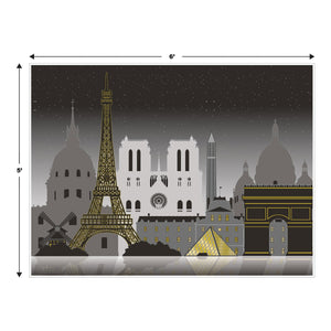 Paris Cityscape Insta-Mural, party supplies, decorations, The Beistle Company, French, Bulk, Other Party Themes, Olympic Spirit - International Party Themes, French Themed Decorations