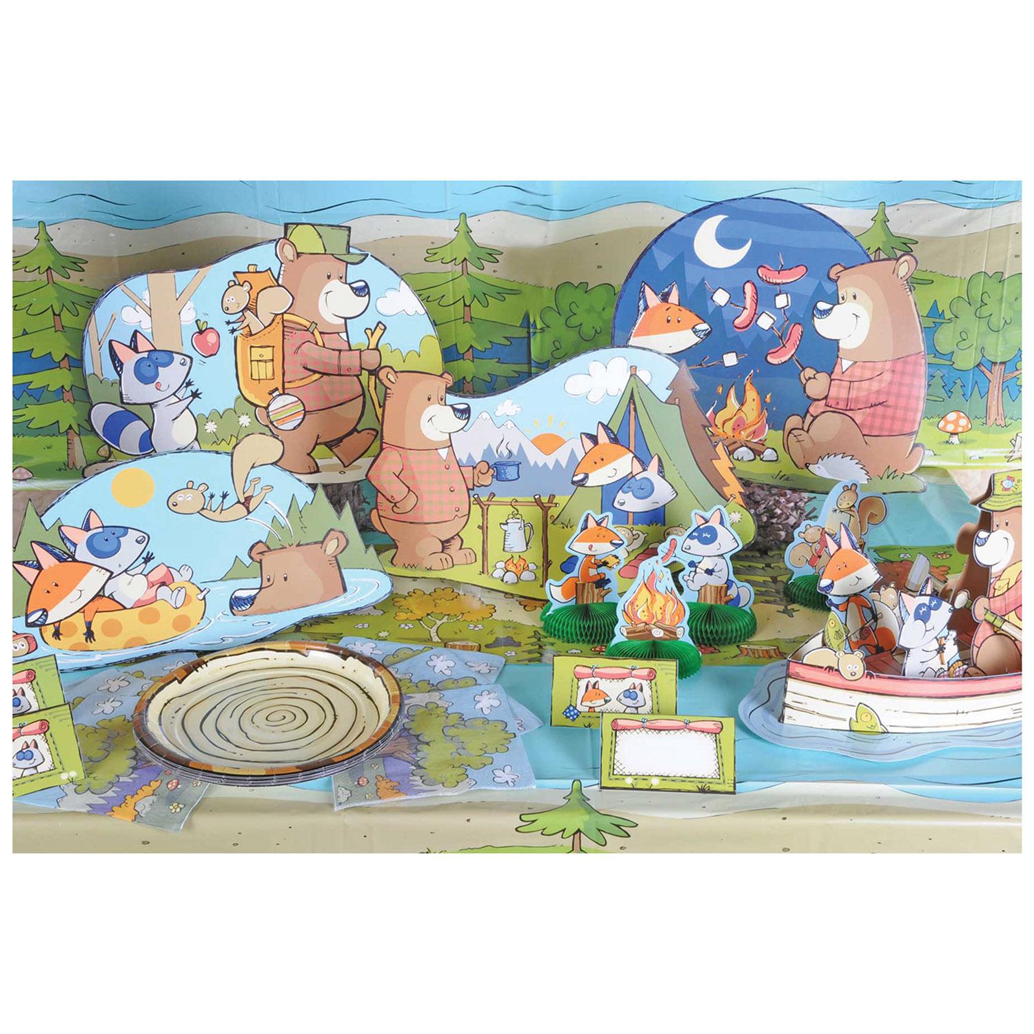 Beistle Printed Woodland Friends Party Paper Table Runner
