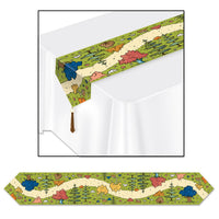 Beistle Printed Woodland Friends Party Paper Table Runner