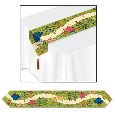 Beistle Printed Woodland Friends Party Paper Table Runner