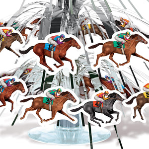 Horse Racing Mini Cascade Centerpiece, party supplies, decorations, The Beistle Company, Derby Day, Bulk, Other Party Themes, Derby Day Party Theme 