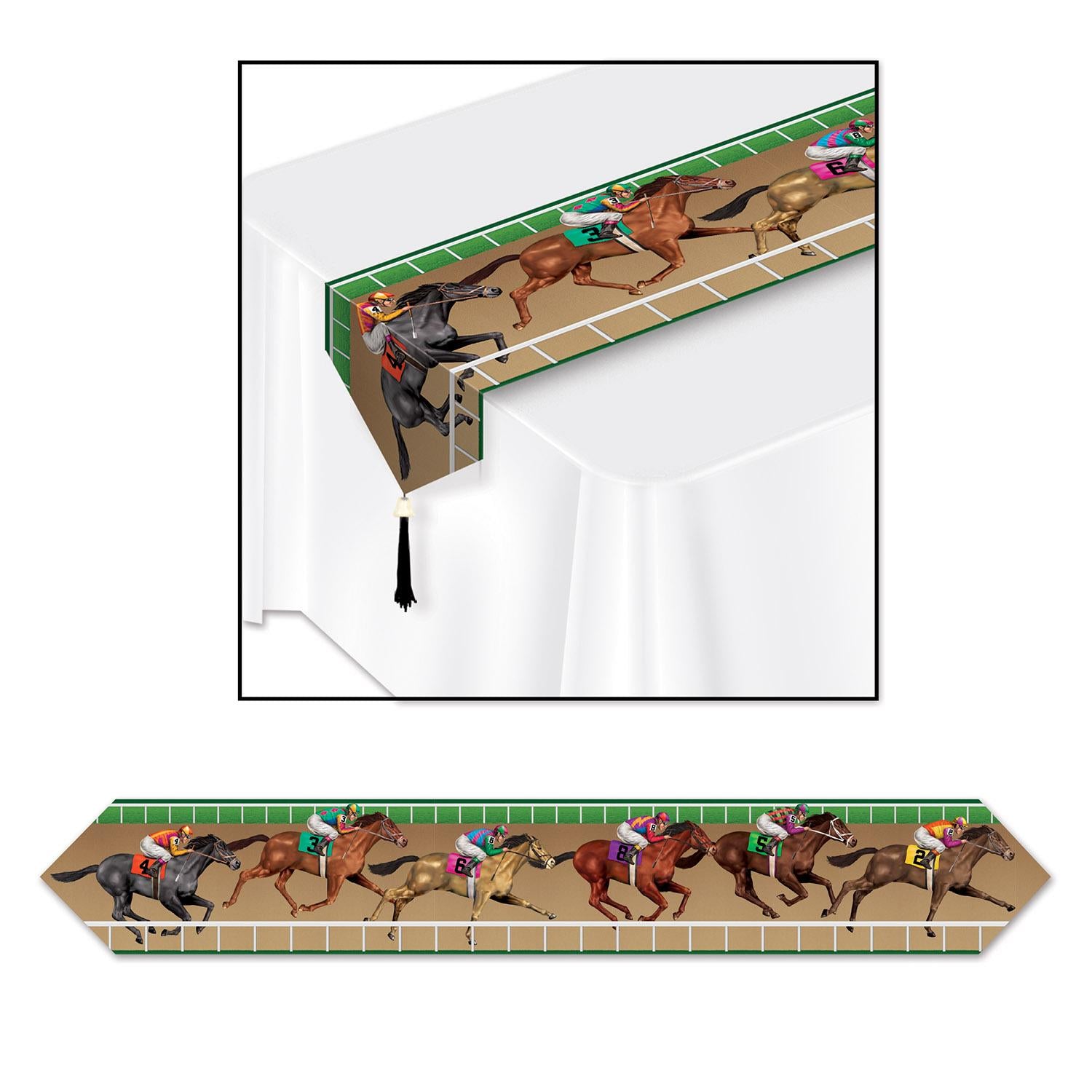 Beistle Printed Horse Racing Party Table Runner