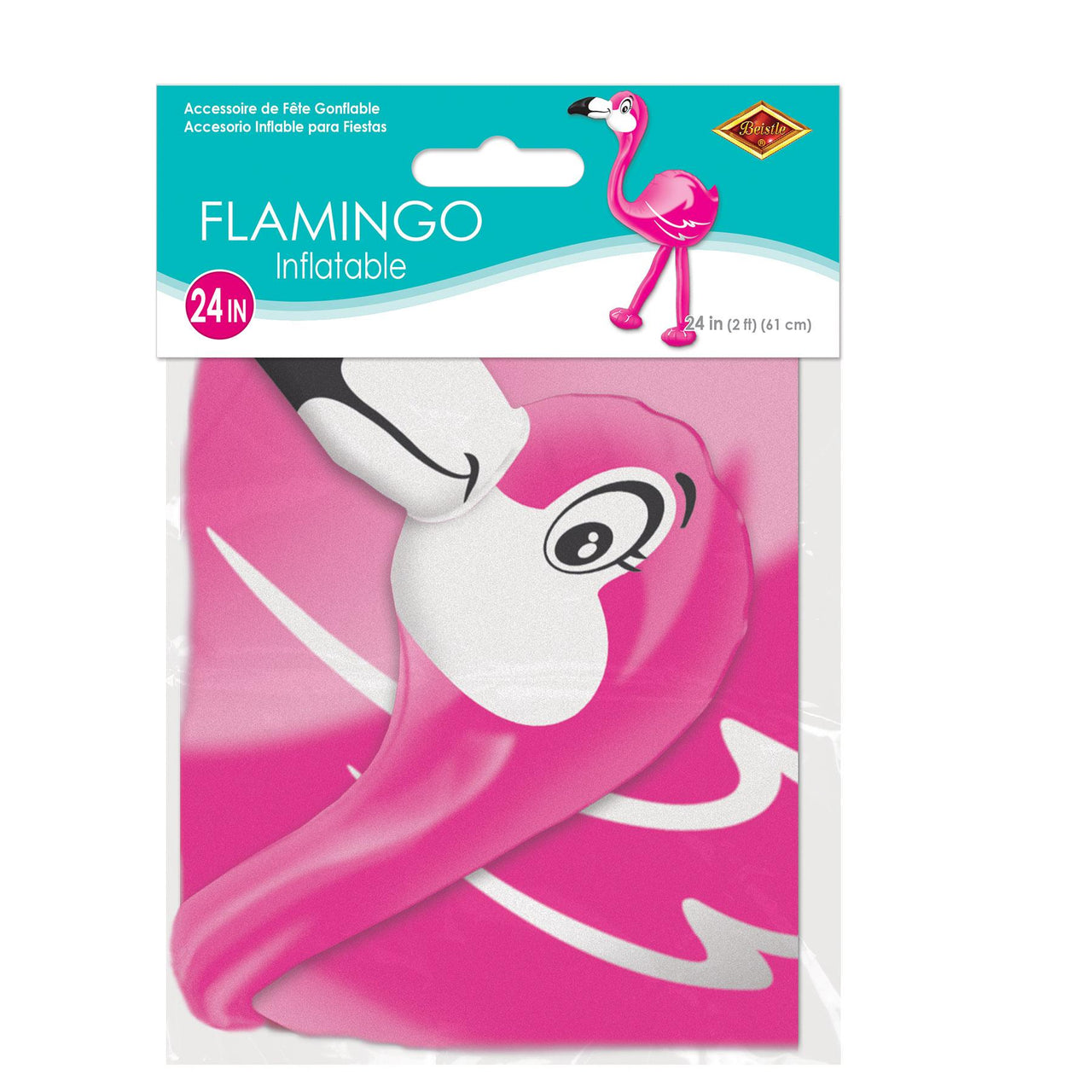 Inflatable Flamingo, party supplies, decorations, The Beistle Company, Luau, Bulk, Luau Party Supplies, Luau Party Decorations, Miscellaneous Luau Party Decorations