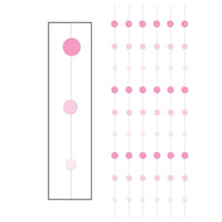 Beistle Dot Stringers - pink (6/Pkg)