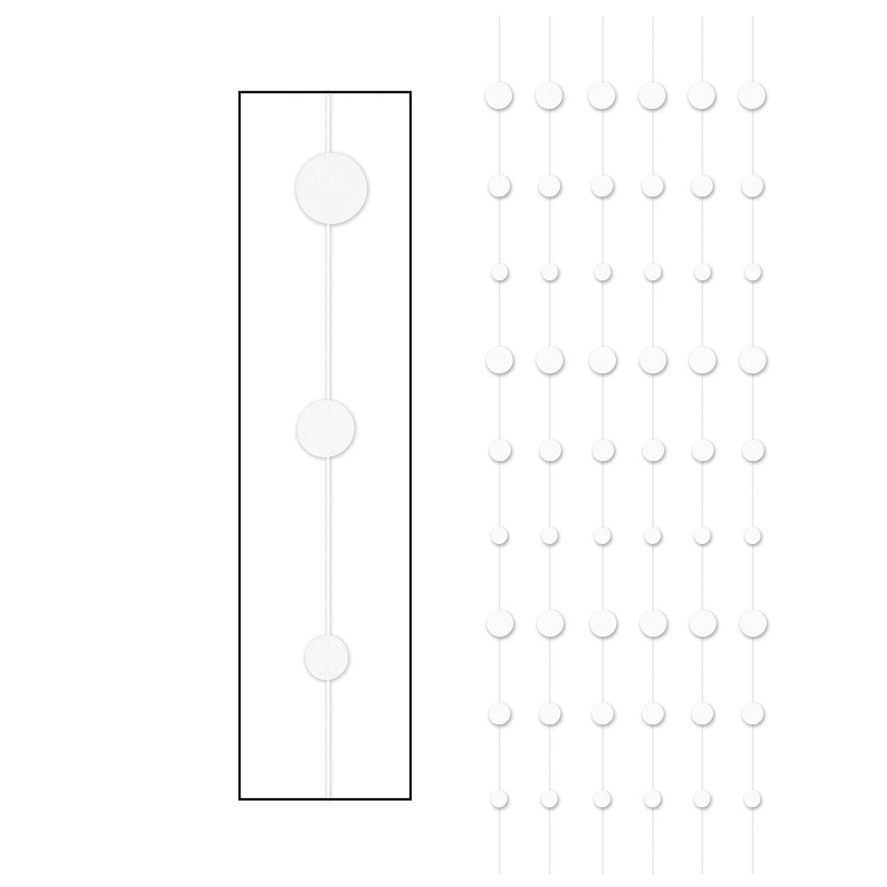 Beistle Wedding Party Dot Stringers - white (6/Pkg)