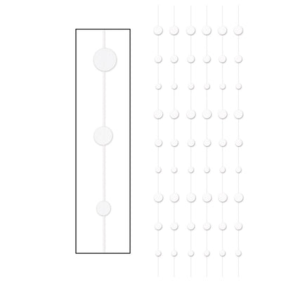 Beistle Wedding Party Dot Stringers - white (6/Pkg)