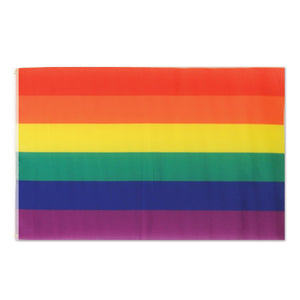 Beistle Rainbow Party Flag