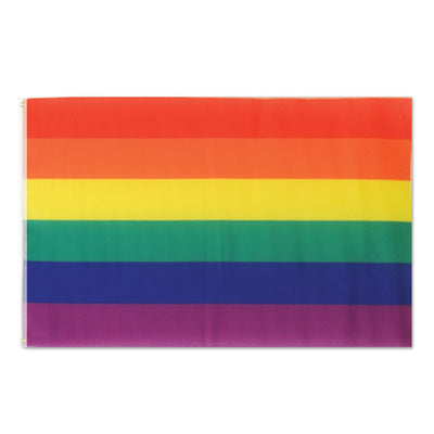 Beistle Rainbow Party Flag