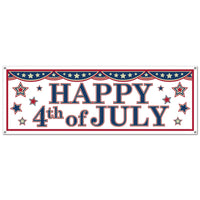 Beistle 4th Of July Party Sign Banner