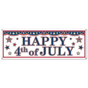 Beistle 4th Of July Party Sign Banner