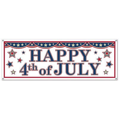 Beistle 4th Of July Party Sign Banner