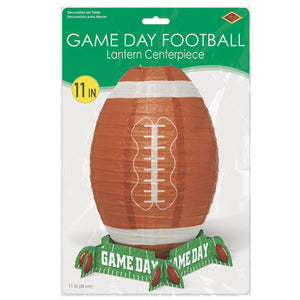 Bulk Game Day Football Lantern Centerpiece (Case of 12) by Beistle