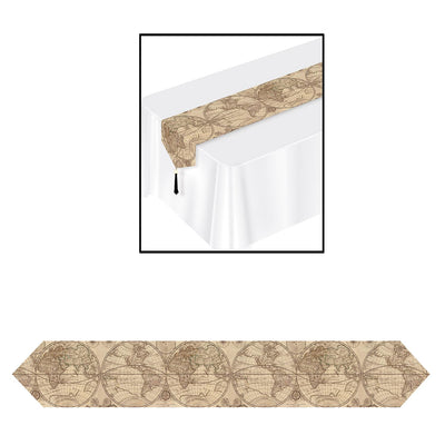Beistle Printed Around The World Party Paper Table Runner