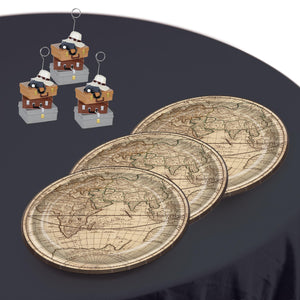 Beistle Around The World Plates (Pack of 96) - Around The World Party Theme