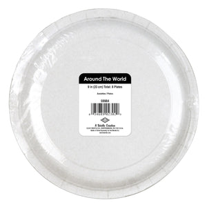 Beistle Around The World Plates (Pack of 96) - Around The World Party Theme