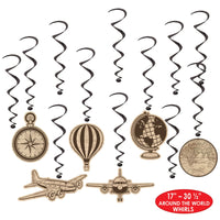 Beistle Around The World Whirls (6 packs) - Around The World Party Theme