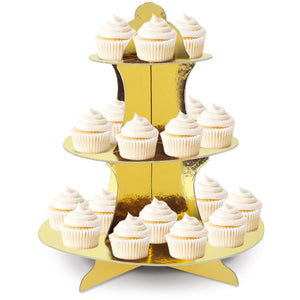 Metallic Cupcake Stand, party supplies, decorations, The Beistle Company, General Occasion, Bulk, Birthday Party Supplies, Birthday Party Decorations, Misc. Birthday Party Decorations