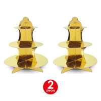 Metallic Cupcake Stand, party supplies, decorations, The Beistle Company, General Occasion, Bulk, Birthday Party Supplies, Birthday Party Decorations, Misc. Birthday Party Decorations
