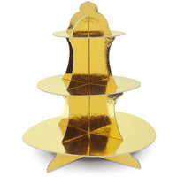 Beistle Metallic Cupcake Stand - gold