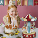 Beistle 3-D Vintage Circus Carousel Centerpiece (Pack of 12) - Vintage Circus Party Theme