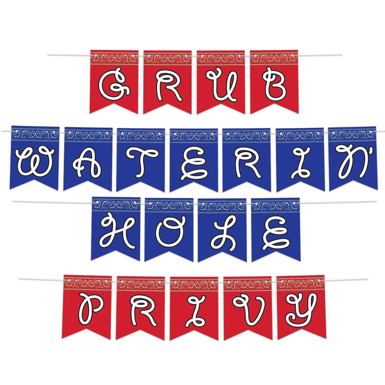 Beistle Western Party Streamer Set