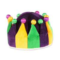 Beistle Mardi Gras Plush Jester Crown