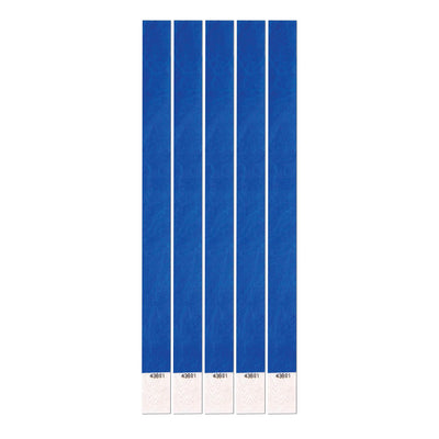 Beistle Tyvek Wristbands blue (100/Pkg)