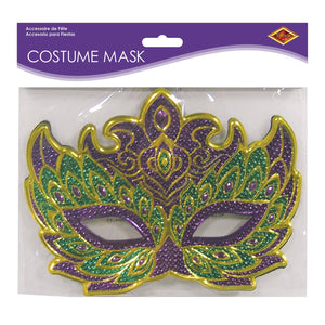 Bulk Mardi Gras Costume Mask (Case of 12) by Beistle