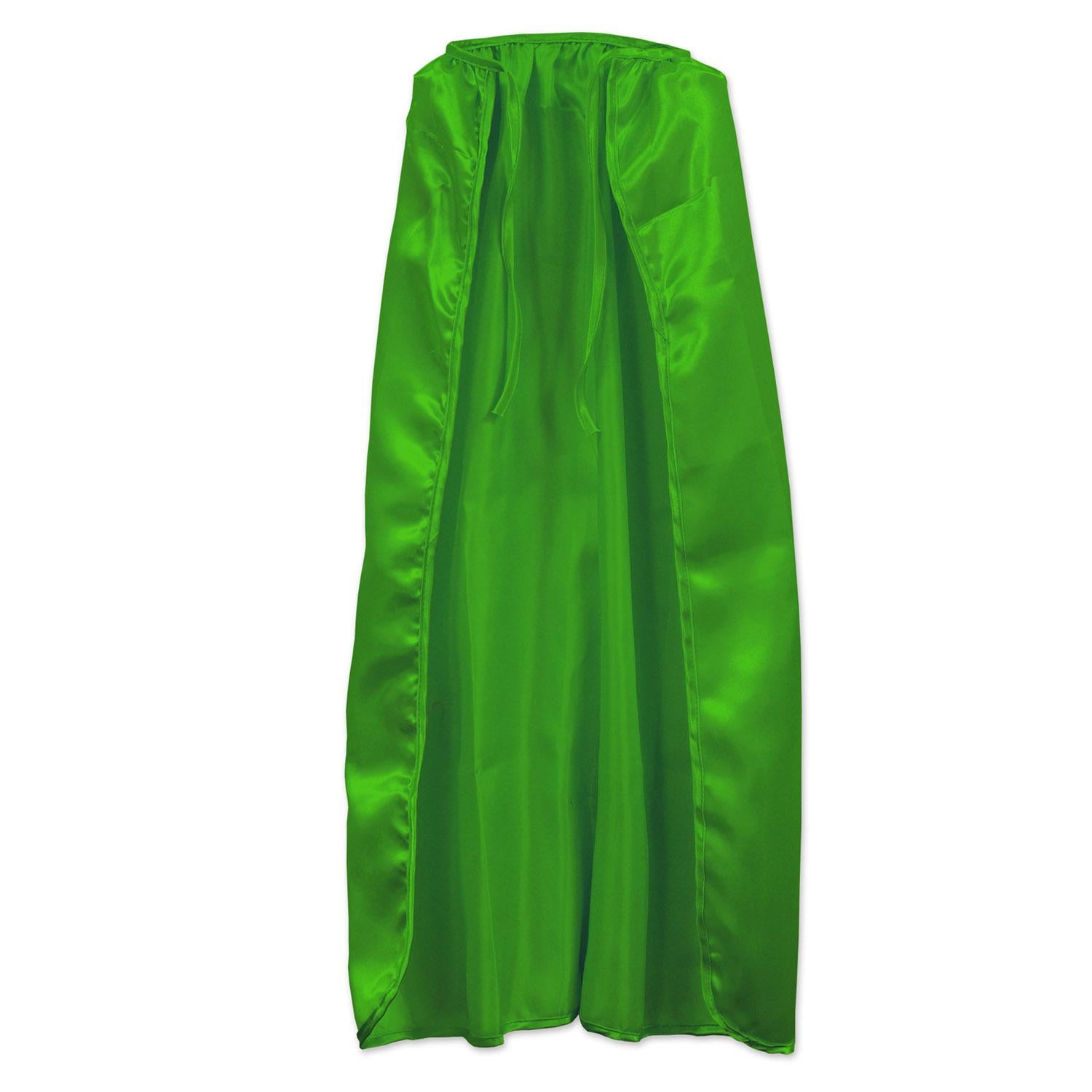 Beistle Fabric Cape - green - string-tie closure