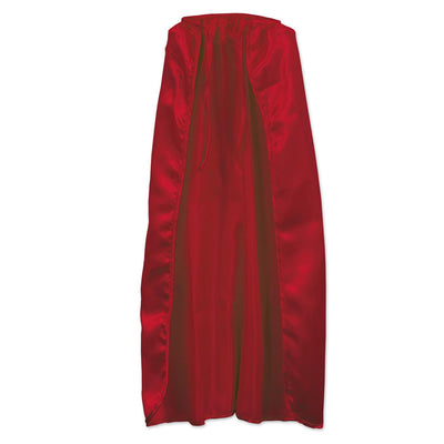 Beistle Fabric Cape - red - string-tie closure
