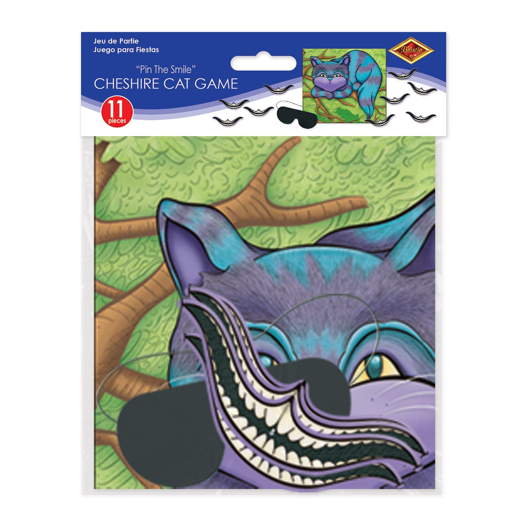 Beistle Pin The Smile On The Cheshire Cat Party Game