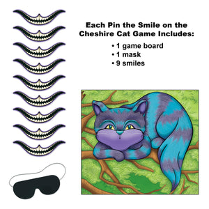 Pin The Smile On The Cheshire Cat Game, party supplies, decorations, The Beistle Company, Alice In Wonderland, Bulk, Other Party Themes, Alice in Wonderland